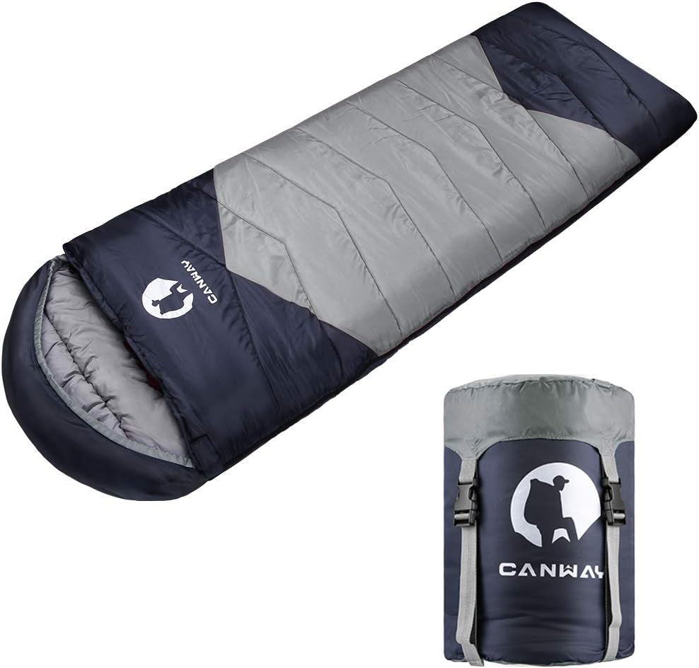 Double Sleeping Bag,2 Person Sleeping Bag Lightweight Waterproof with 2 Pillows for Camping, Backpacking, or Hiking for Adults or Teens Queen Size XL & XXL